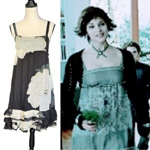 Vintage Y2K Diane Von Furstenberg Sheer Silk Dress ASO Alice Cullen Twilight ALT